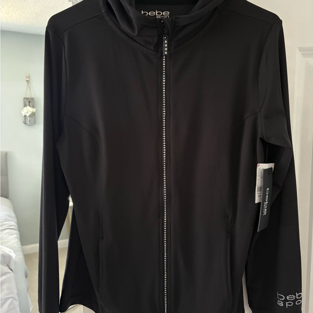 Bebe Black Utility Jacket for Women